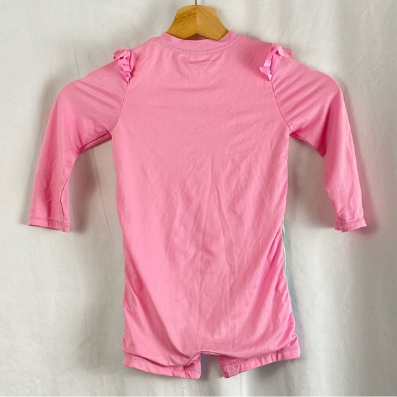 Tommy Bahama Toddler Girl Pink Flamingo Swim Suit Size 18-24 Months - Picture 2 of 12